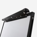 Magnetisch whiteboard 90x60c m met statief en flipover Cletus M 