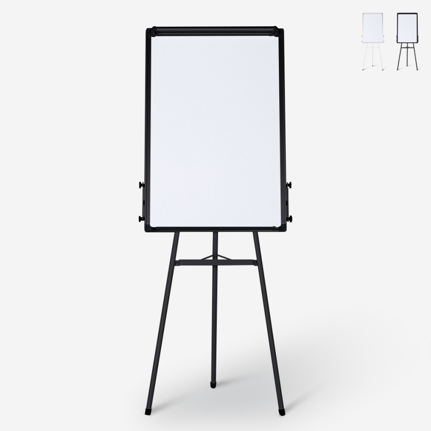 Magnetisch whiteboard 90x60c m met statief en flipover Cletus M Aanbieding Magnetisch whiteboard 90x60c m met statief en flipover Cletus M Aanbieding