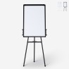 Magnetisch whiteboard 90x60c m met statief en flipover Cletus M Aanbieding