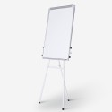 Magnetisch whiteboard 100x70 cm met klem voor papierblokken Cletus L Aanbod
