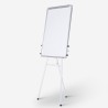 Magnetisch whiteboard 100x70 cm met klem voor papierblokken Cletus L Aanbod