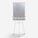 Magnetisch whiteboard 100x70 cm met klem voor papierblokken Cletus L Voorraad