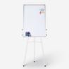 Magnetisch whiteboard 100x70 cm met klem voor papierblokken Cletus L Keuze