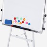 Magnetisch whiteboard 100x70 cm met klem voor papierblokken Cletus L Model
