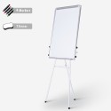 Magnetisch whiteboard 100x70 cm met klem voor papierblokken Cletus L Korting