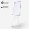 Magnetisch whiteboard 100x70 cm met klem voor papierblokken Cletus L Korting