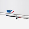 Tweezijdig magnetisch whiteboard 120x90 cm op wielen Albert L Model