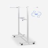 Tweezijdig magnetisch whiteboard 120x90 cm op wielen Albert L Catalogus
