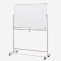Dubbelzijdig magnetisch whiteboard Albert M 90x60cm, draaibare mobiele standaard  Aanbod