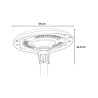 Solar verlichting met 800W multicolor ledlampen en speakers van Hurican Korting