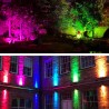Solar LED-schijnwerper multicolor RGB 100W Bluetooth Toscor M  Kortingen
