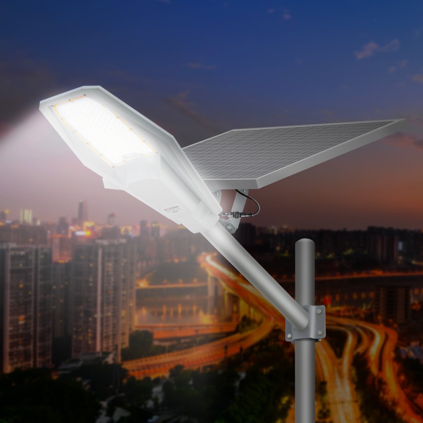 LED-straatlantaarn met extern zonnepaneel en afstandsbediening Bridgelux Runner Aanbieding LED-straatlantaarn met extern zonnepaneel en afstandsbediening Bridgelux Runner Aanbieding