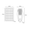 LED-straatlantaarn met extern zonnepaneel en afstandsbediening Bridgelux Runner  Korting