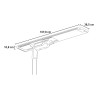 LED-lamp 60W met afstandsbediening en zonnepaneel van Colter L Voorraad