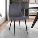 Modern design fluwelen eetkamerstoel Lozan Catalogus