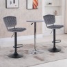 Tabouret de bar de cuisine haut réglable recouvert de tissu velours Toronto Choix