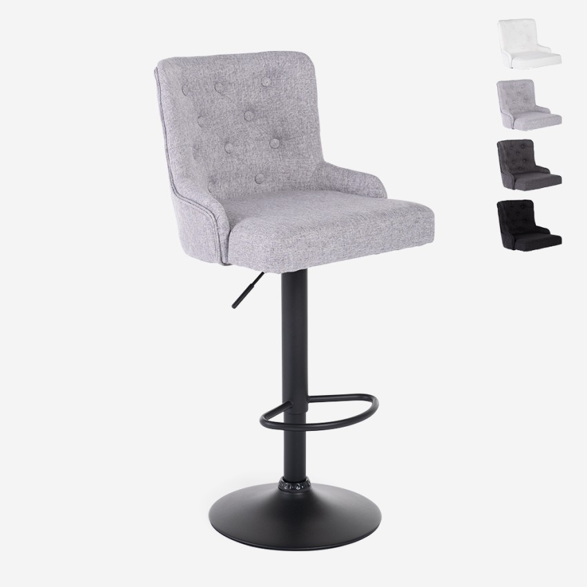 Verstelbare barkruk in moderne stof Scranton Aanbieding Verstelbare barkruk in moderne stof Scranton Aanbieding