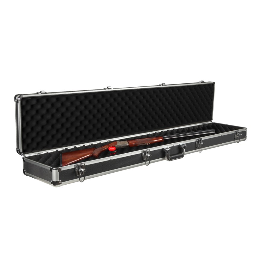 Stevige aluminium geweerkoffer met harde behuizing, 4 sloten en handvat Flygun Aanbieding Stevige aluminium geweerkoffer met harde behuizing, 4 sloten en handvat Flygun Aanbieding