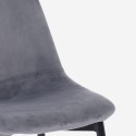 Modern design fluwelen eetkamerstoel Lozan 