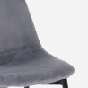 Modern design fluwelen eetkamerstoel Lozan 