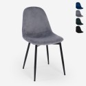 Modern design fluwelen eetkamerstoel Lozan Verkoop