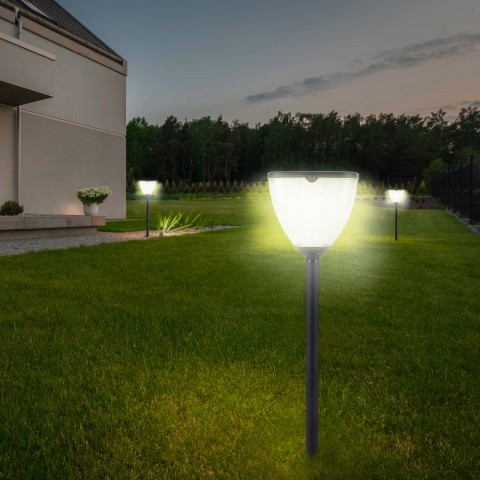 Tuinverlichting Gaslight 400 lumen met zonnepaneel  Aanbieding