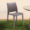 Voorraad van 25 stapelbare polypropyleen stoelen voor buitenbars, restaurants en tuinen Love Bica Korting