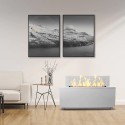 Vrijstaande bio-ethanol haard voor binnen en buiten 100x40x40cm Caravaggio Korting