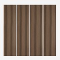 4 x panneau insonorisant décoratif mural 240x60cm en bois de noyer foncé Kover-NS Promotion