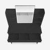 Coiffeuse, Table de Maquillage moderne miroir à LED noir Astrid Black Réductions