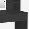 Coiffeuse, Table de Maquillage moderne miroir à LED noir Astrid Black Catalogue