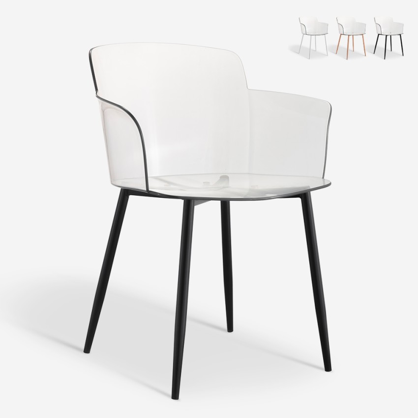 Chaise de salon et cuisine transparente avec accoudoirs Suntree Promotion