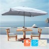 Parasol de jardin droit rectangulaire 3x2 en aluminium bar hôtel Eden Offre