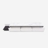 Modern design tv-meubel in hout met marmereffect 220 cm Condian Korting