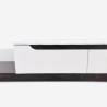 Modern design tv-meubel in hout met marmereffect 220 cm Condian Kortingen