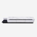 Modern design tv-meubel in hout met marmereffect 220 cm Condian Aanbieding