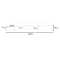 Modern design tv-meubel in hout met marmereffect 220 cm Condian Catalogus