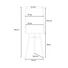 Magnetisch whiteboard 90x60c m met statief en flipover Cletus M 