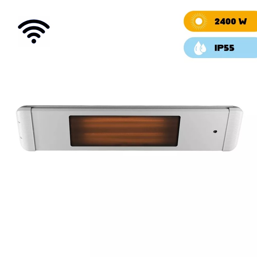 Infrarood Verwarming voor Binnen en Buiten Dimbaar met Afstandsbediening Aaren White D Aanbieding Infrarood Verwarming voor Binnen en Buiten Dimbaar met Afstandsbediening Aaren White D Aanbieding