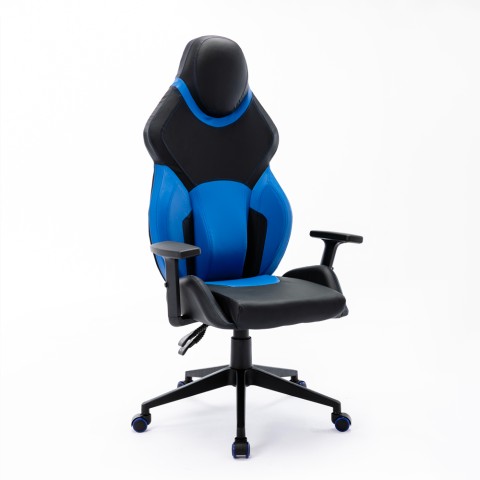 Chaise de jeu ergonomique en similicuir de sport réglable Portimao Sky Promotion