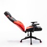 Verstelbare ergonomische kunstleren gaming bureaustoel Portimao Fire Voorraad