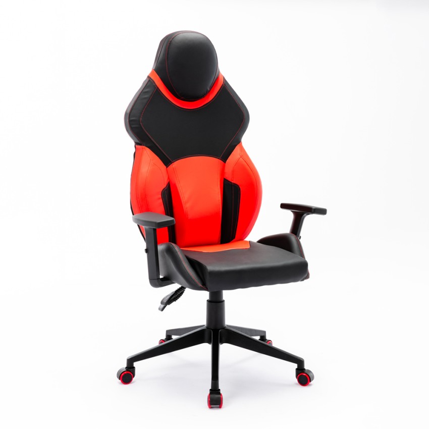 Verstelbare ergonomische kunstleren gaming bureaustoel Portimao Fire Aanbieding Verstelbare ergonomische kunstleren gaming bureaustoel Portimao Fire Aanbieding