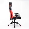 Verstelbare ergonomische kunstleren gaming bureaustoel Portimao Fire Kortingen