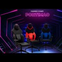 Verstelbare ergonomische kunstleren gaming bureaustoel Portimao Fire Aankoop