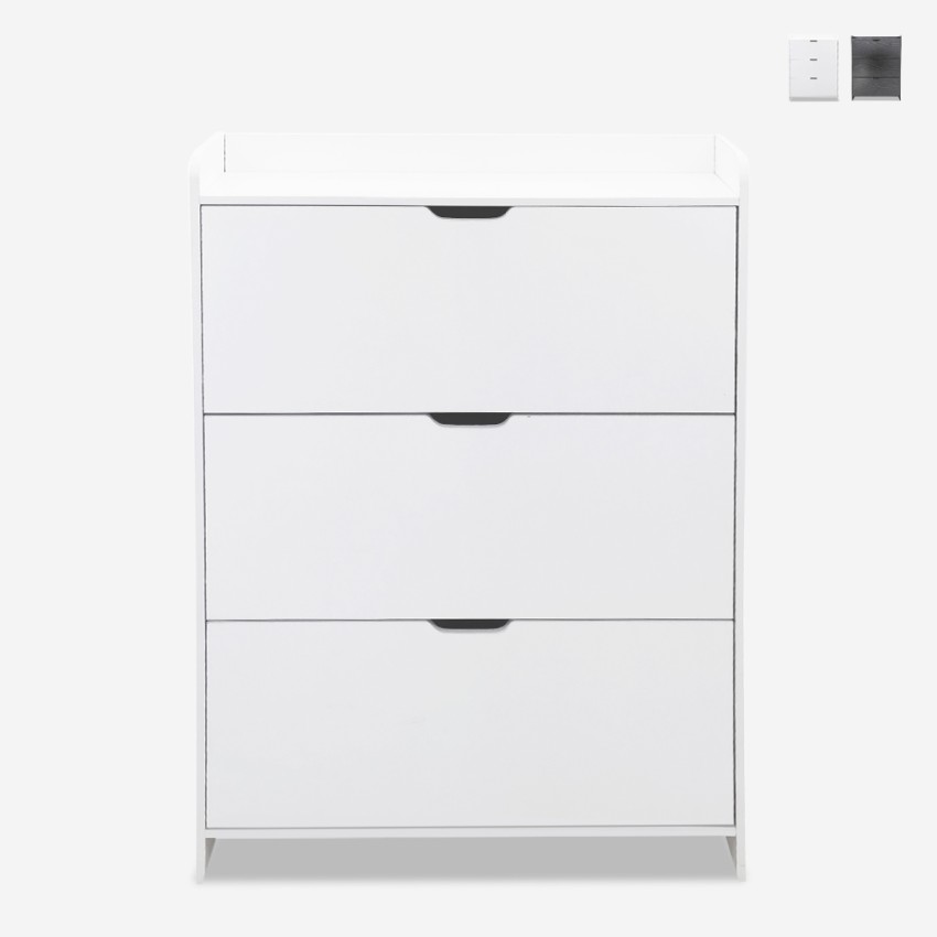 Moderne smalle ruimtebesparende schoenenkast met 3 kanteldeuren Shong Verkoop Moderne smalle ruimtebesparende schoenenkast met 3 kanteldeuren Shong Verkoop