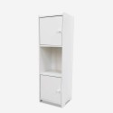 Colonne de salle de bain 2 portes et étagère ouverte Hjalpo Choix
