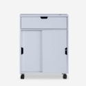 Meuble de salle de bain avec roulettes et portes coulissantes Gitseg Modèle