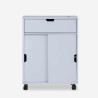 Meuble de salle de bain avec roulettes et portes coulissantes Gitseg Modèle