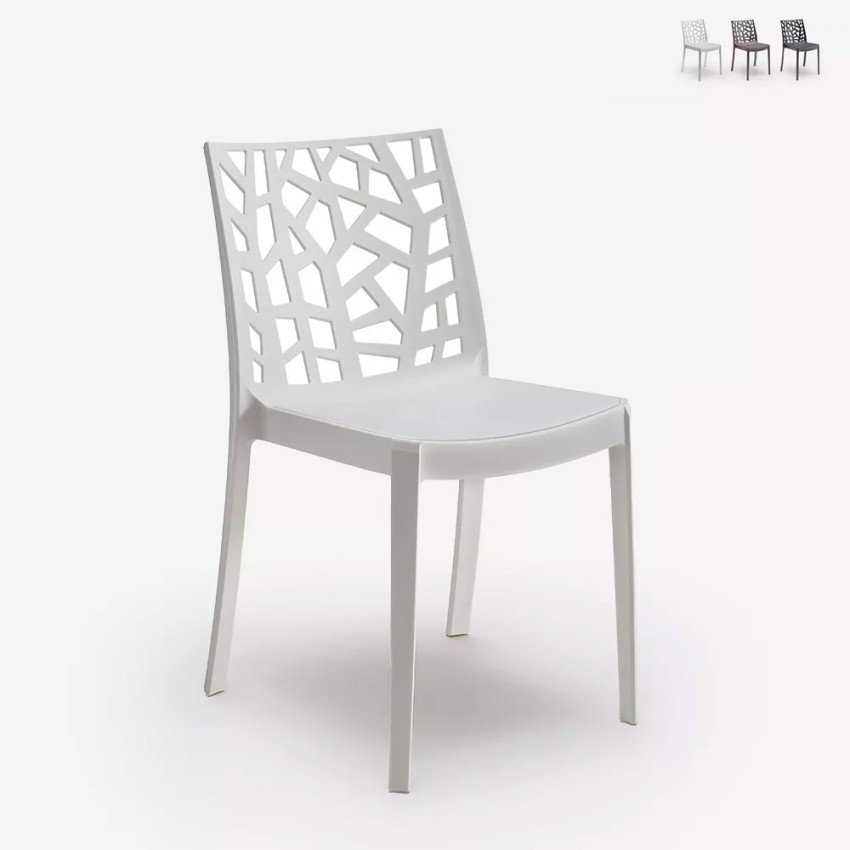 Set van 23 moderne en stapelbare stoelen Matrix BICA voor restaurant of bar Aanbod