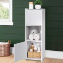 Colonne de salle de bain 2 portes et étagère ouverte Hjalpo Réductions